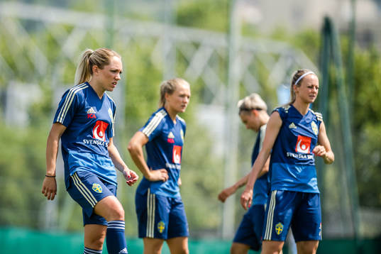 Elin Rubensson, Magdalena Eriksson and Amanda Ilestedt of
