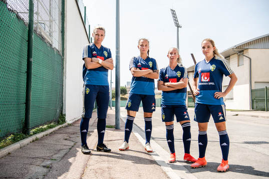 Goalkeeper Jennifer Falk, Julia Zigiotti Olme, Julia