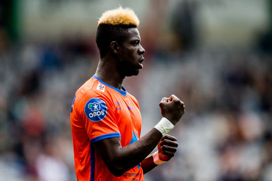 Pape Habib Gueye of Aalesund celebrates