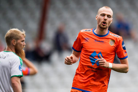 Aron Elís Thrándarson of Aalesund reacts
