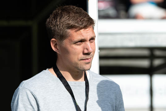 Halmstads Mikael Boman i halvlek