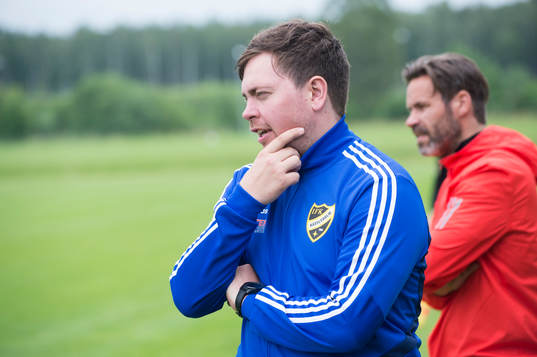 IFK Hässleholms tränarduo Jonas Andersen och Johan