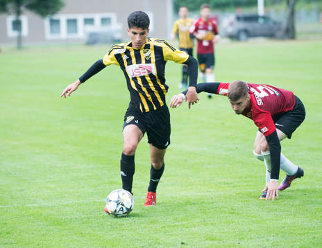 IFK Hässleholms Mustafa Owaid i matchen i