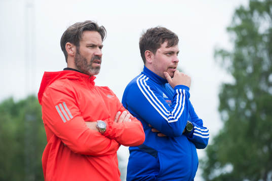 IFK Hässleholms tränarduo Johan Holmberg och Jonas
