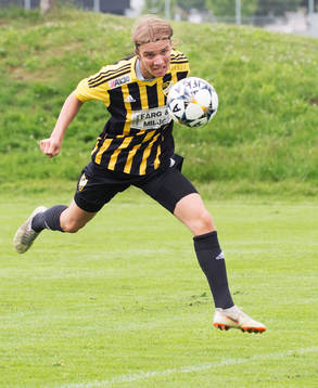 IFK Hässleholms Isaac Holmberg i matchen i