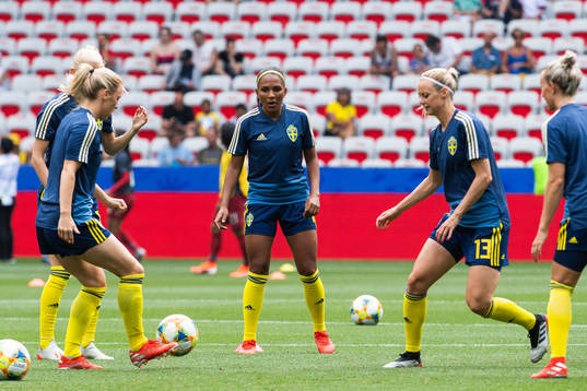 Madelene Janogy and Amanda Ilestedt of Sweden of Sweden