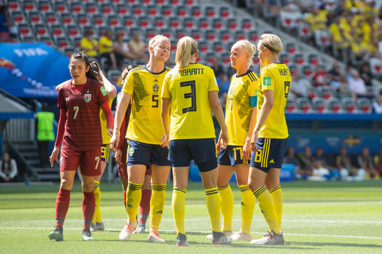 Nilla Fischer, Linda Sembrant, Caroline Seger and Lina