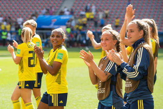 Madelen Janogy, Julia Zigiotti Olme and Nathalie Björn