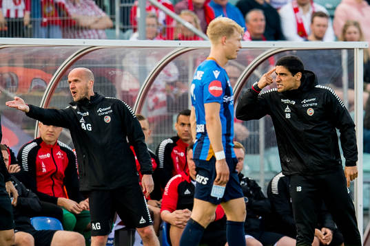 Andras Gango, goalkeeper coach, and Ivan Baptista, coach of