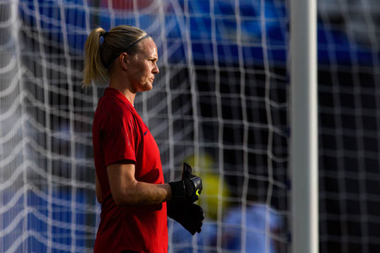 Goalkeeper Ingrid Hjelmseth of Norway