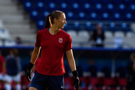 Goalkeeper Cecilie Hauståker Fiskerstrand of Norway