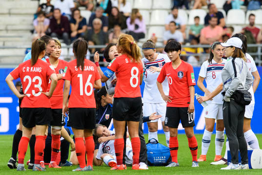 Guro Reiten of Norway in pain