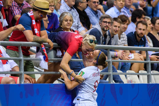 Isabell Lehn Herlovsen of Norway celebrates