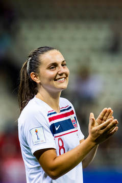Vilde Bøe Risa of Norway celebrates