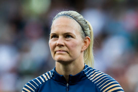 Goalkeeper Ingrid Hjelmseth of Norway