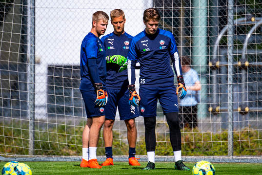 Målvakt Ian Pettersson, målvakt Pär Hansson och Kalle