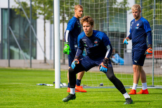 Målvakt Pär Hansson, målvakt Kalle Joelsson och målvakt