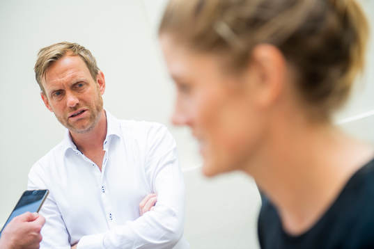 Martin Sjögren, head coach of Norway, and Maren Nævdal