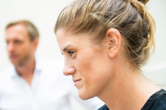 Martin Sjögren, head coach of Norway, and Maren Nævdal