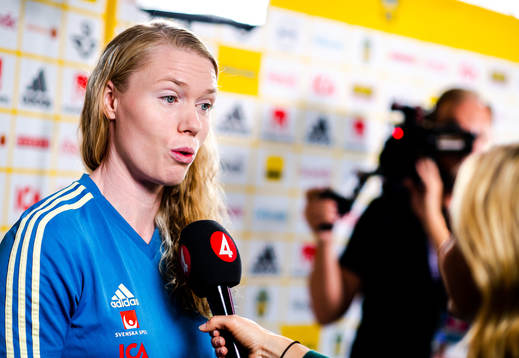 Goalkeeper Hedvig Lindahl of Sweden