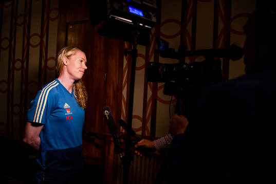 Goalkeeper Hedvig Lindahl of Sweden