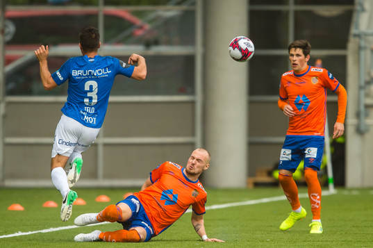 Christopher Rasmus Nilsson Telo of Molde and Aron Elis