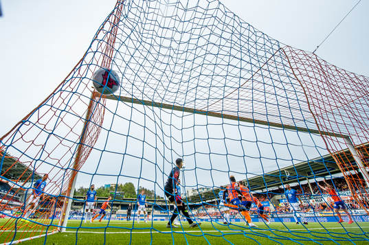 Holmbert Aron Briem Fridjonsson of Aalesund scores the 2-0