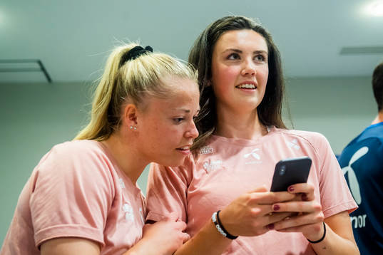 Therese Sessy Åsland and Ingrid Syrstad Engen of Norway