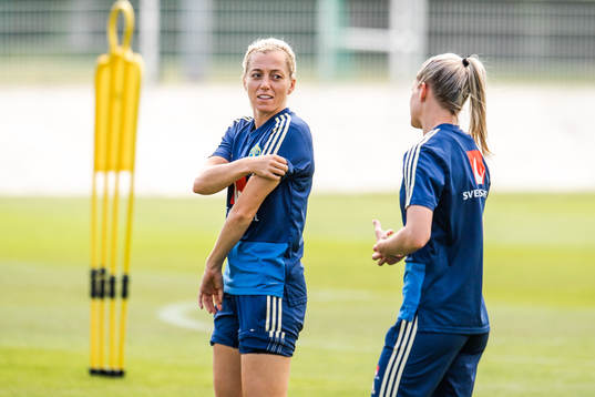 Linda Sembrant and Olivia Schough of Sweden
