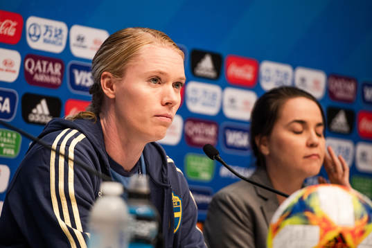 Goalkeeper Hedvig Lindahl of Sweden