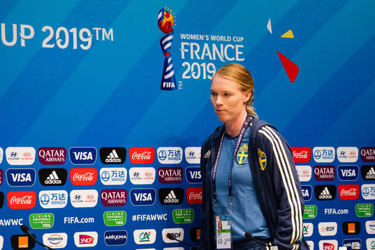 Goalkeeper Hedvig Lindahl of Sweden