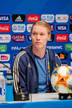 Goalkeeper Hedvig Lindahl of Sweden