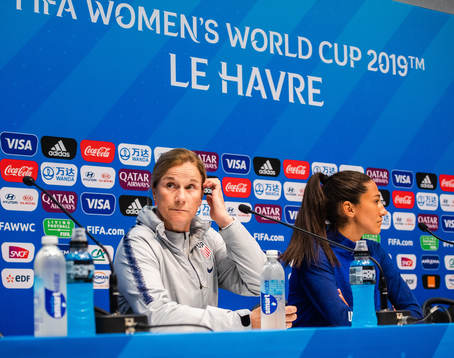 Jillian Ellis, Head coach and Christen Press of USA