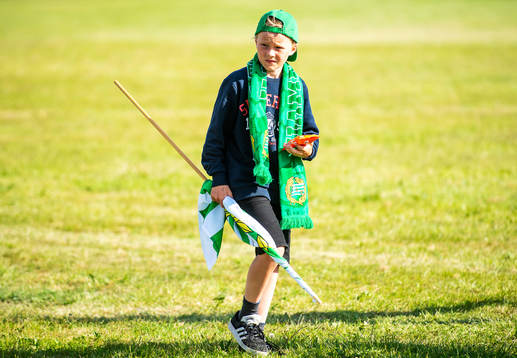 En ung Hammarbysupporter