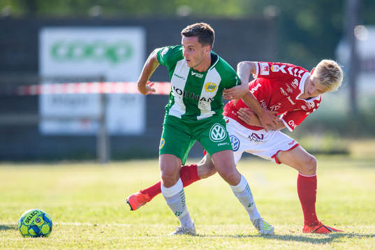 Hammarbys Jeppe Andersen och Kalmars Carl Gustafsson
