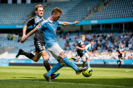 Sönderjyskes Christian Jakobsen och Malmö FFs Anders