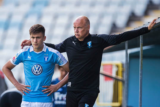 under träningsmatchen i fotboll mellan Malmö och