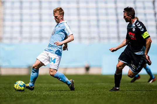 Malmö FFs Anders Christiansen och Sönderjyskes Eggert