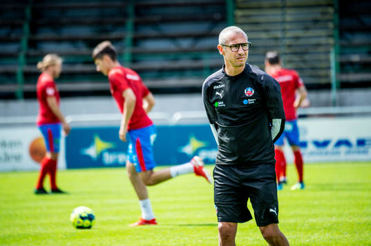 Helsingborgs tränare Henrik Larsson innan träningsmatchen