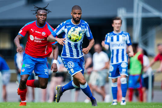 Helsingborgs Andreas Landgren och IFK Göteborgs Kristopher