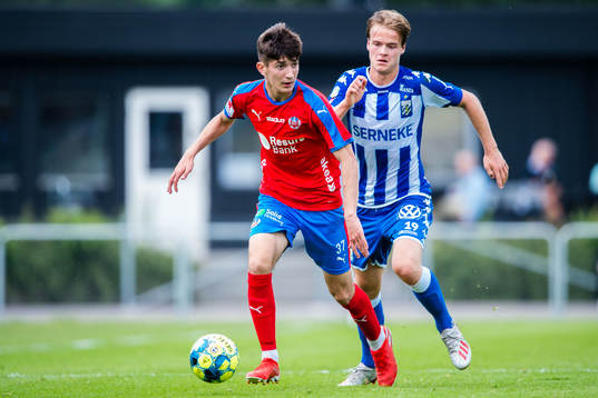 Helsingborgs Armin Gigovic och IFK Göteborgs August