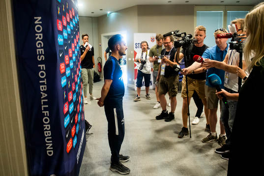Bläddra bland fler bilder av Football, FIFA Women's World Cup, Day 14, Norway, Press Event