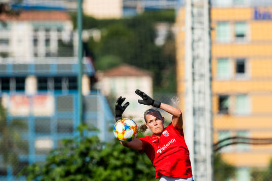 Goalkeeper Ingrid Hjelmseth of Norway