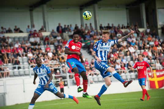Helsingborgs Mamoudo Moroi träningsmatchen mellan