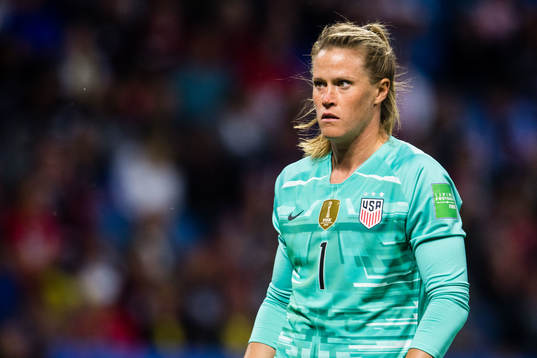 Goalkeeper Alyssa Naeher of USA
