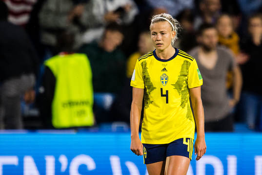 of Sweden Hanna Glas looks dejected