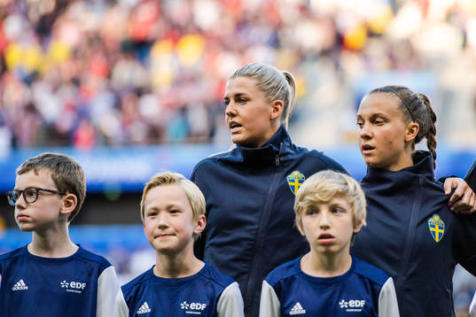 Olivia Schough and Julia Zigiotti Olme of Sweden