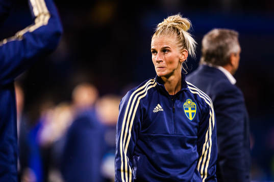 Sofia Jakobsson of Sweden looks dejected