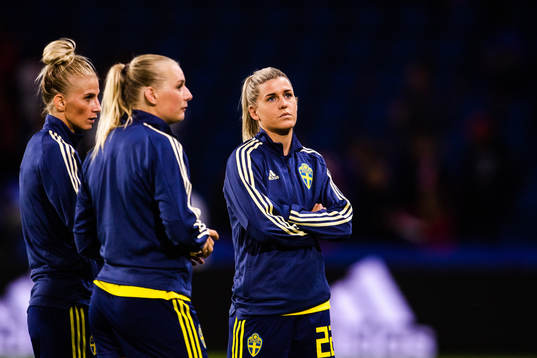 Sofia Jakobsson , Stina Blackstenius and Olivia Schough of
