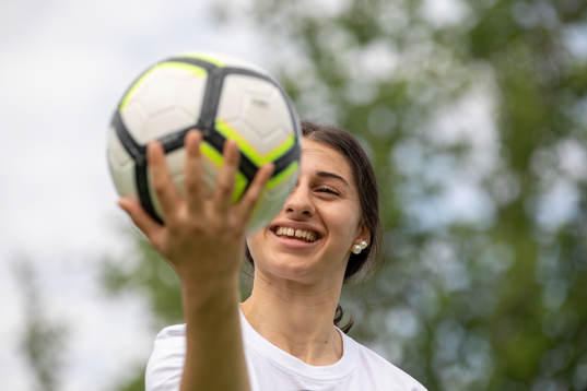 Firmesk Kakai på Eskilstuna Uniteds sommarlovsfotboll